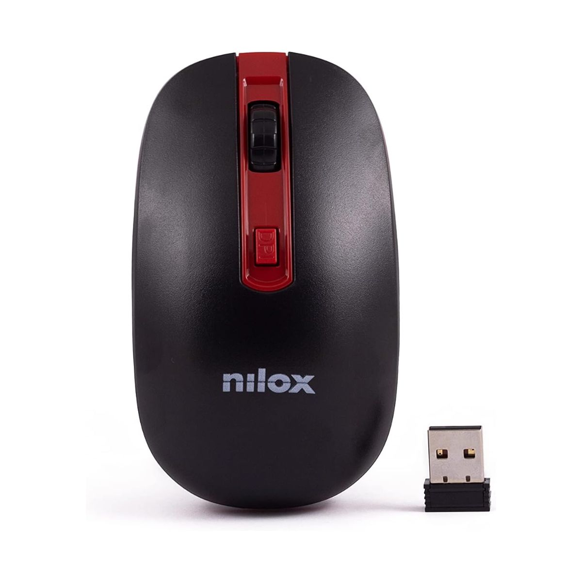 Raton-inalambrico-Nilox-Bluetooth-Wireless-1000-dpi-negro-rojo