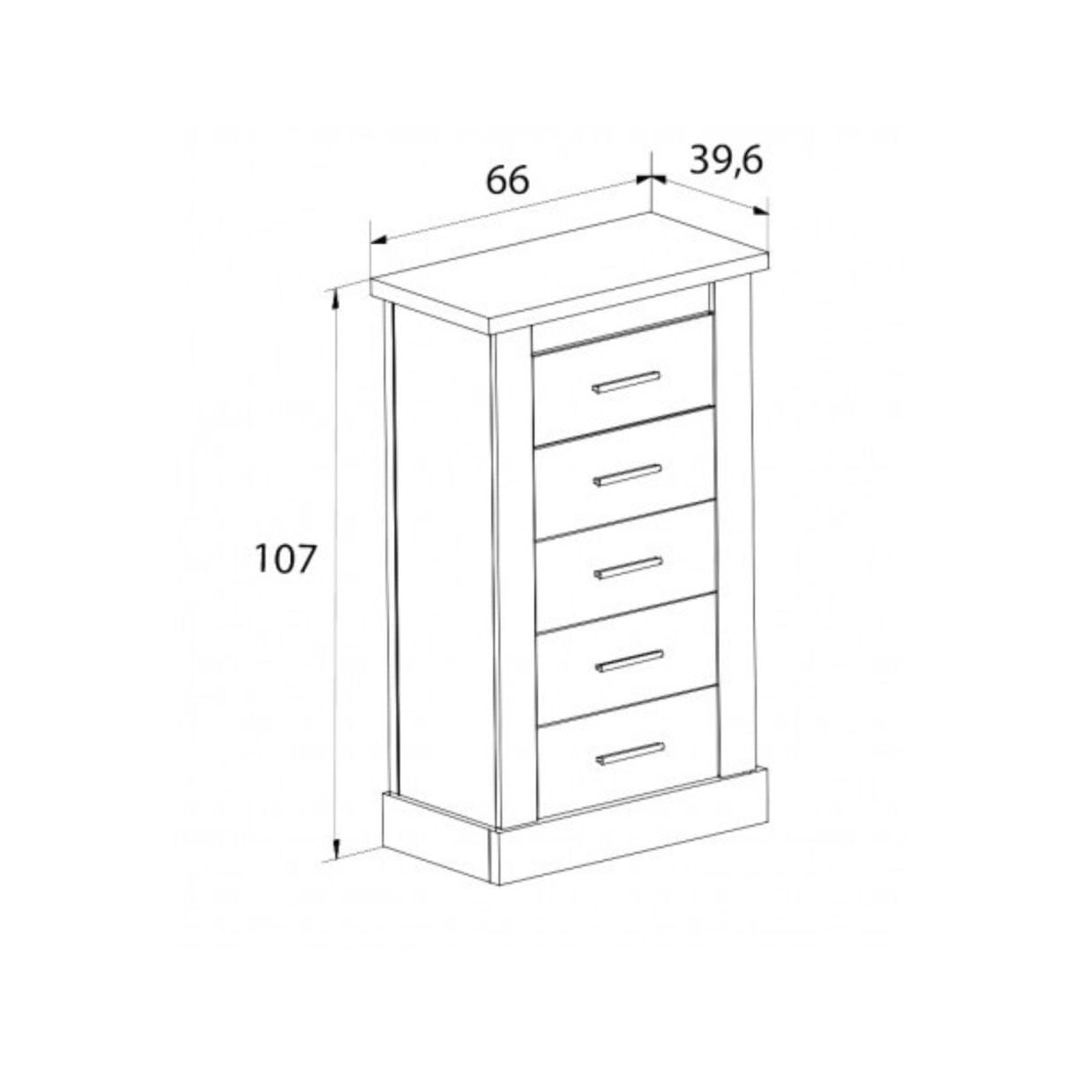 Sinfonier-Chellen-5-cajones-cambria-blanco107x66x396-cm-medidas