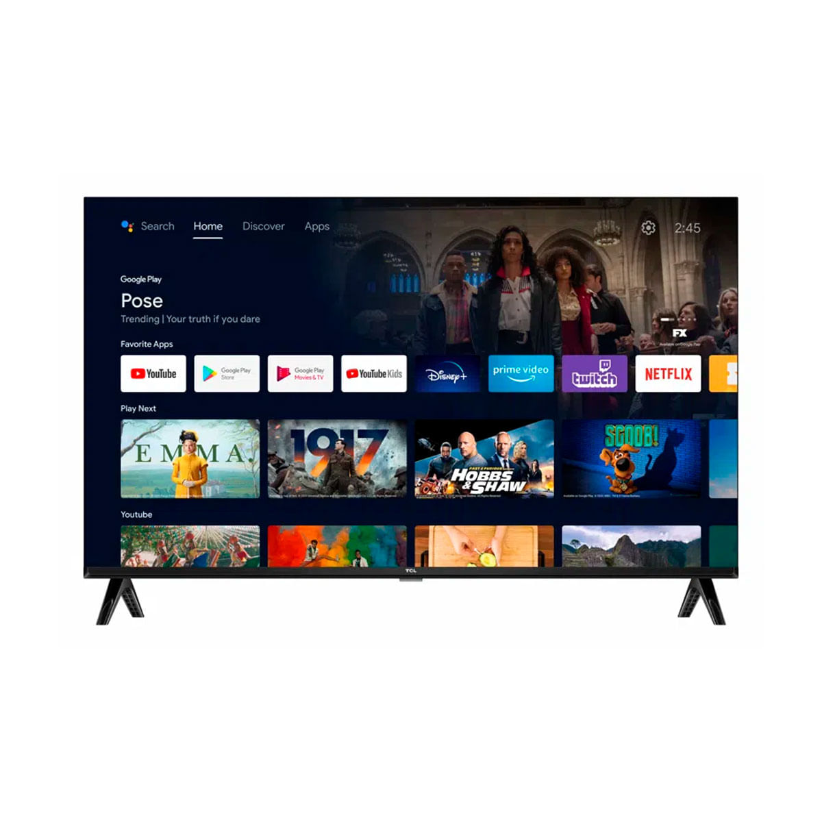 Televisor Smart TV TCL 32S5400A HD LED 32’’ Android TV 11 F negro 3