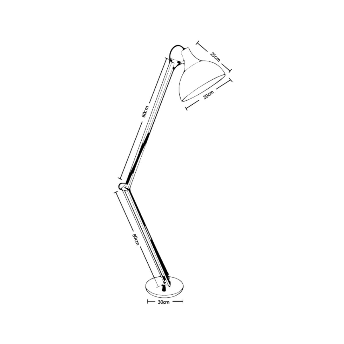 Lampara-de-pie-Antigona-Lumit-articulada-con-altura-ajustable-blanco-Ø30-cm-medidas