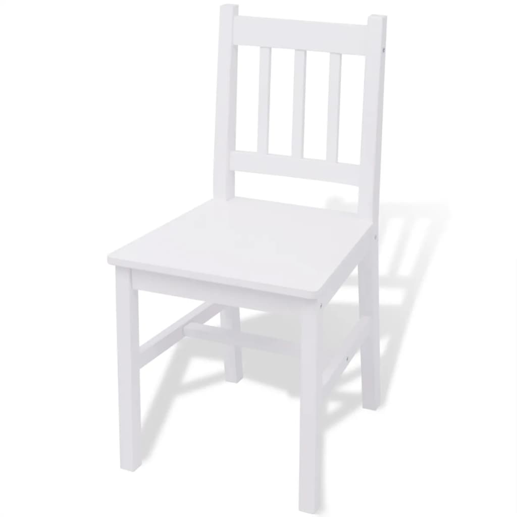 Conjunto de comedor Doleur 6 sillas + mesa madera de pino blanco