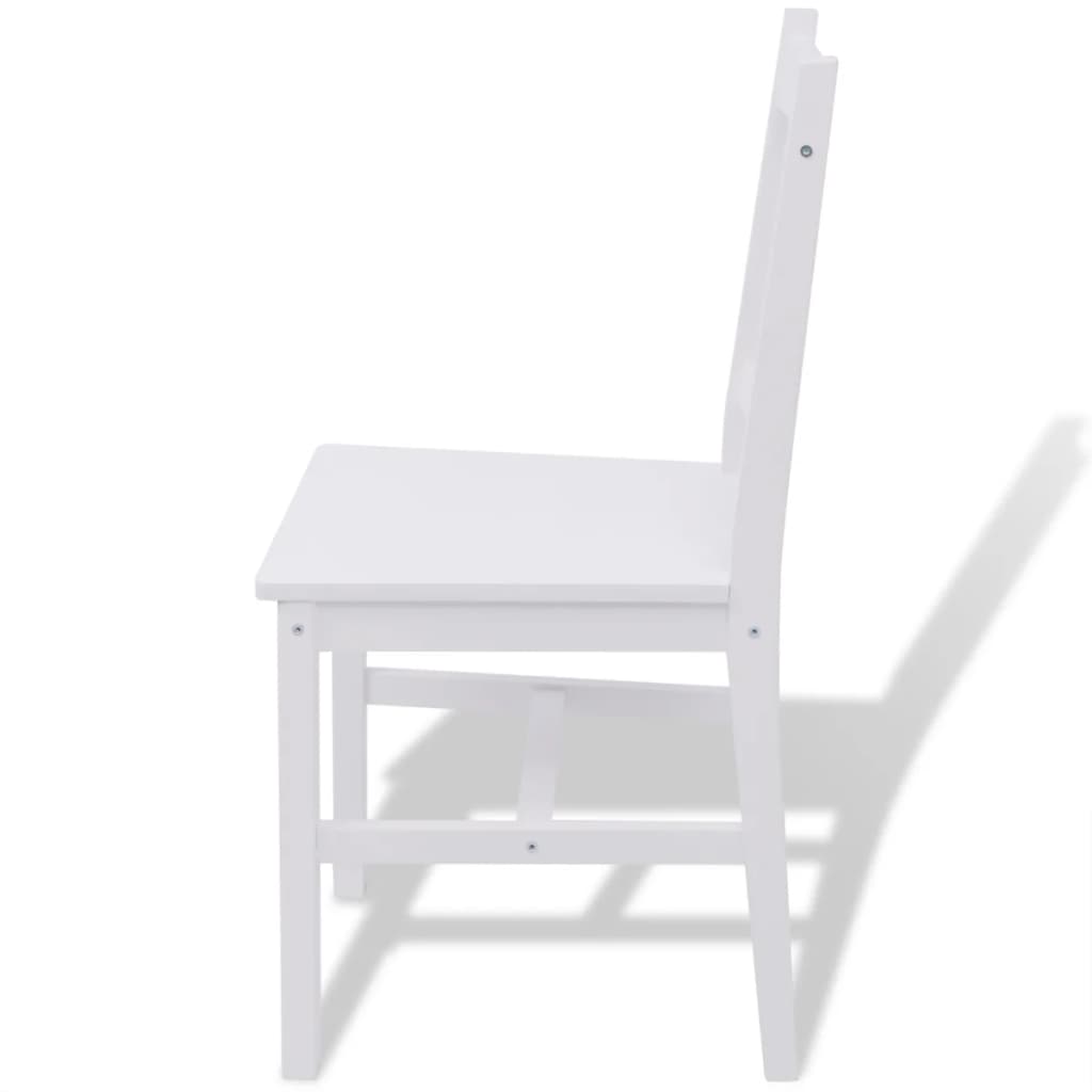 Conjunto de comedor Doleur 6 sillas + mesa madera de pino blanco