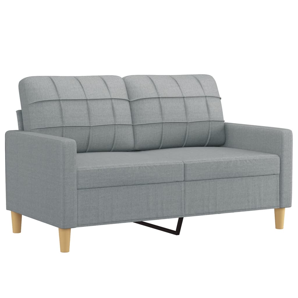 Conjunto de sofás Sagitario 2 plazas con cojines gris claro