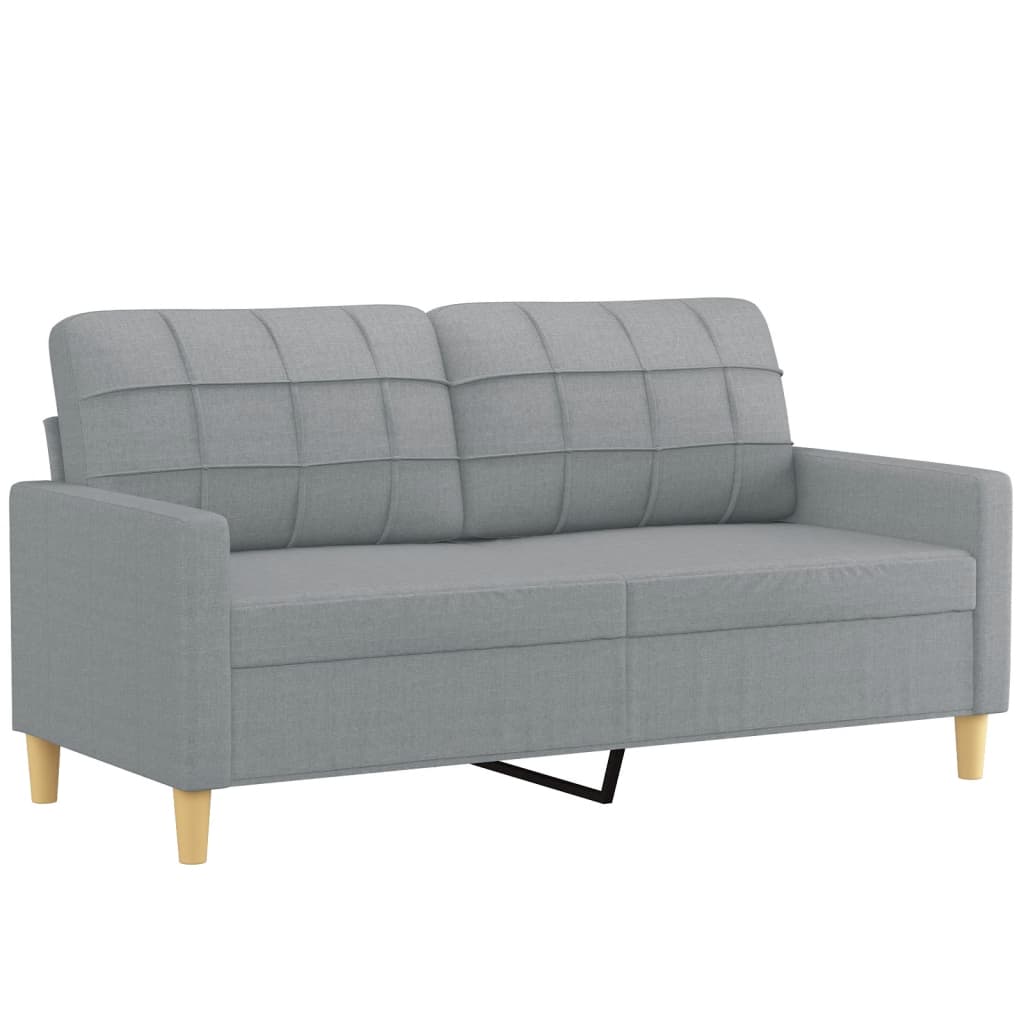 Conjunto de sofás Sagitario 2 plazas con cojines gris claro