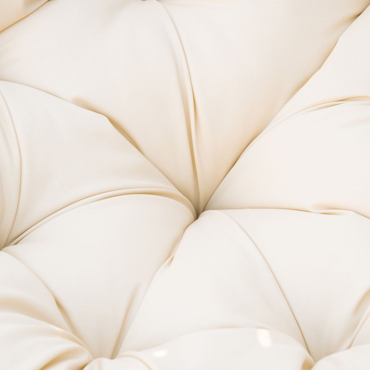 Sillón papasan Outsunny giratorio con cojín gris/crema 90x87x97 cm