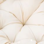Sillón papasan Outsunny giratorio con cojín gris/crema 90x87x97 cm