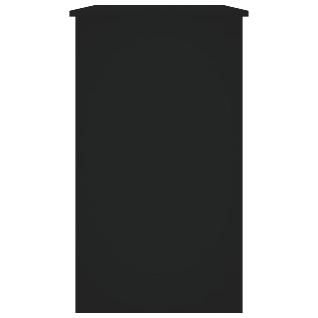 Escritorio Vegal 3 cajones + compartimento para teclado negro 76x90x45 cm