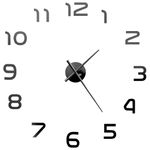 Reloj 3D de pared diseño XXL negro Ø100 cm