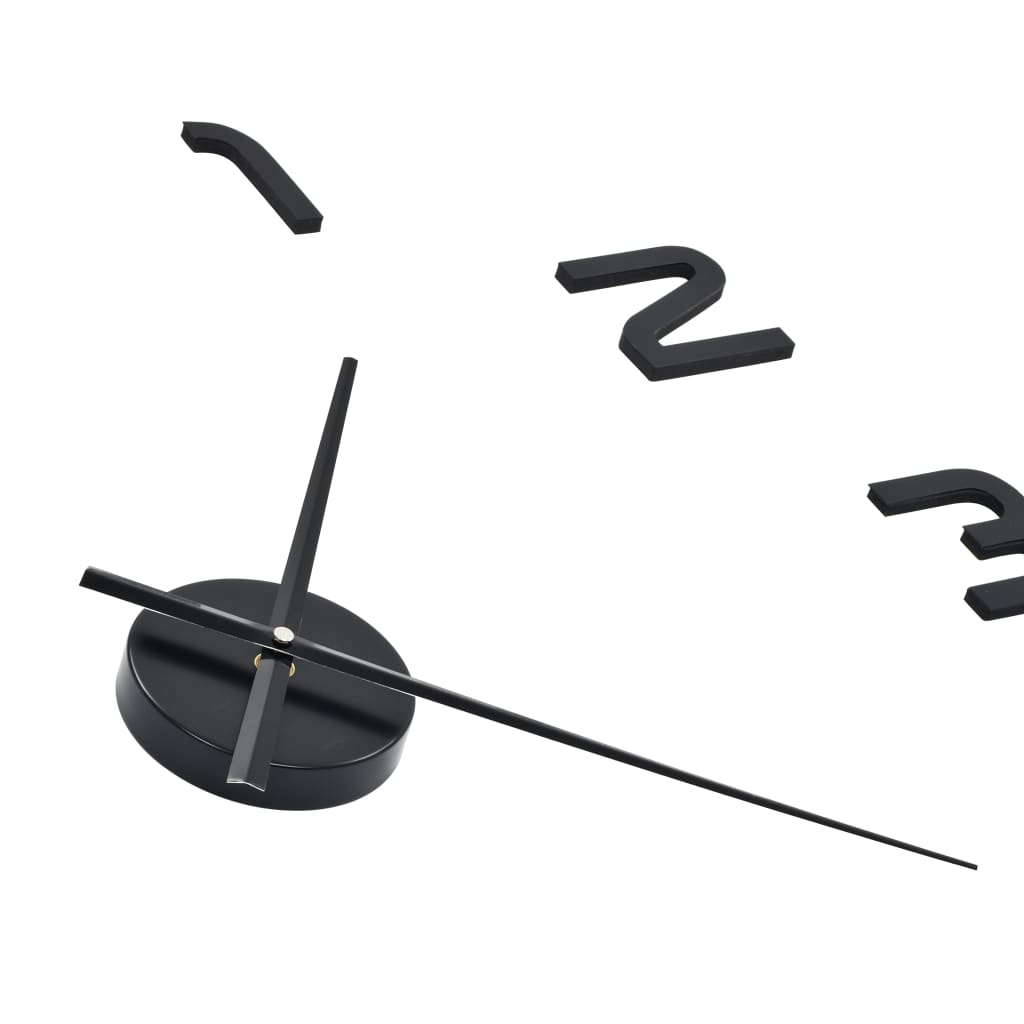 Reloj 3D de pared diseño XXL negro Ø100 cm