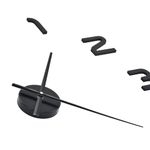 Reloj 3D de pared diseño XXL negro Ø100 cm