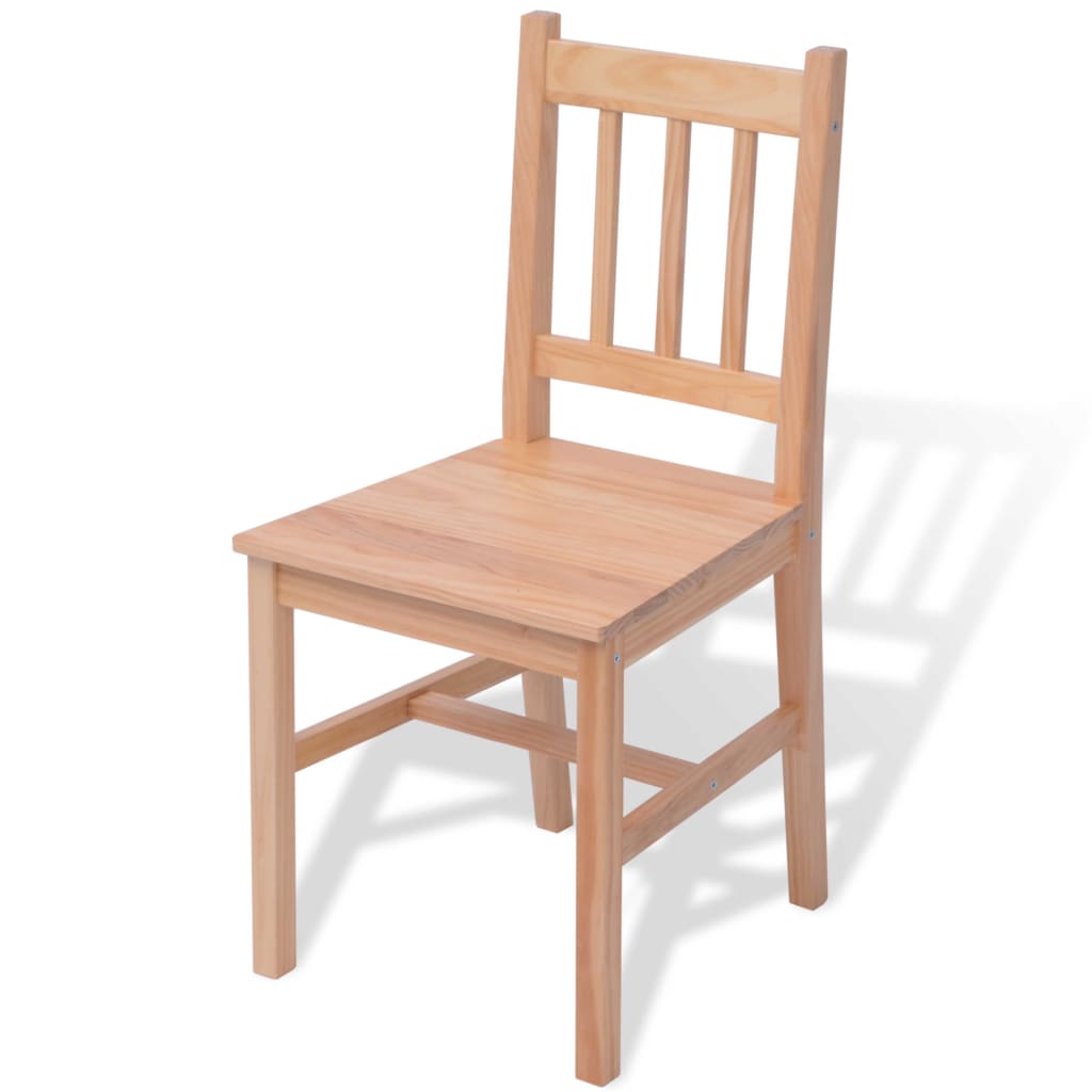 Conjunto de comedor Soho 2 sillas + mesa madera de pino natural