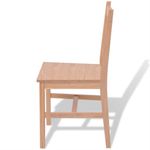 Conjunto de comedor Soho 2 sillas + mesa madera de pino natural