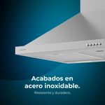 Campana piramidal Cecotec Bolero Flux PM 606500 Inox A 165W inox 60 cm 3