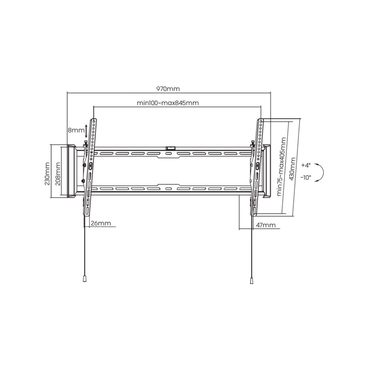 Soporte-de-TV-Aisens-Eco-WT90T-237-75kg-inclinable-43’’-90’’-negro-medidas