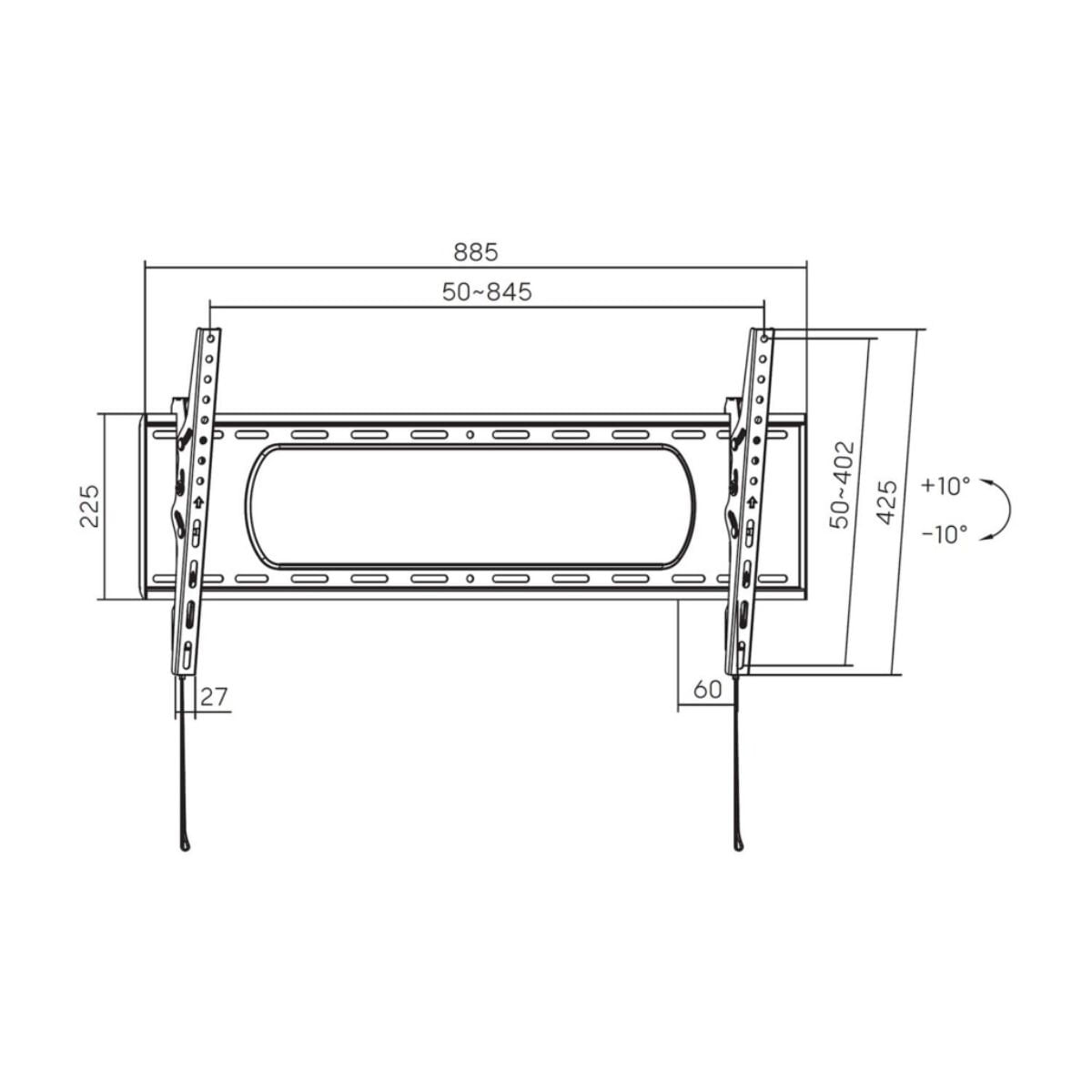 Soporte-de-TV-Aisens-Eco-WT90T-241-80kg-inclinable-43’’-90’’-negro