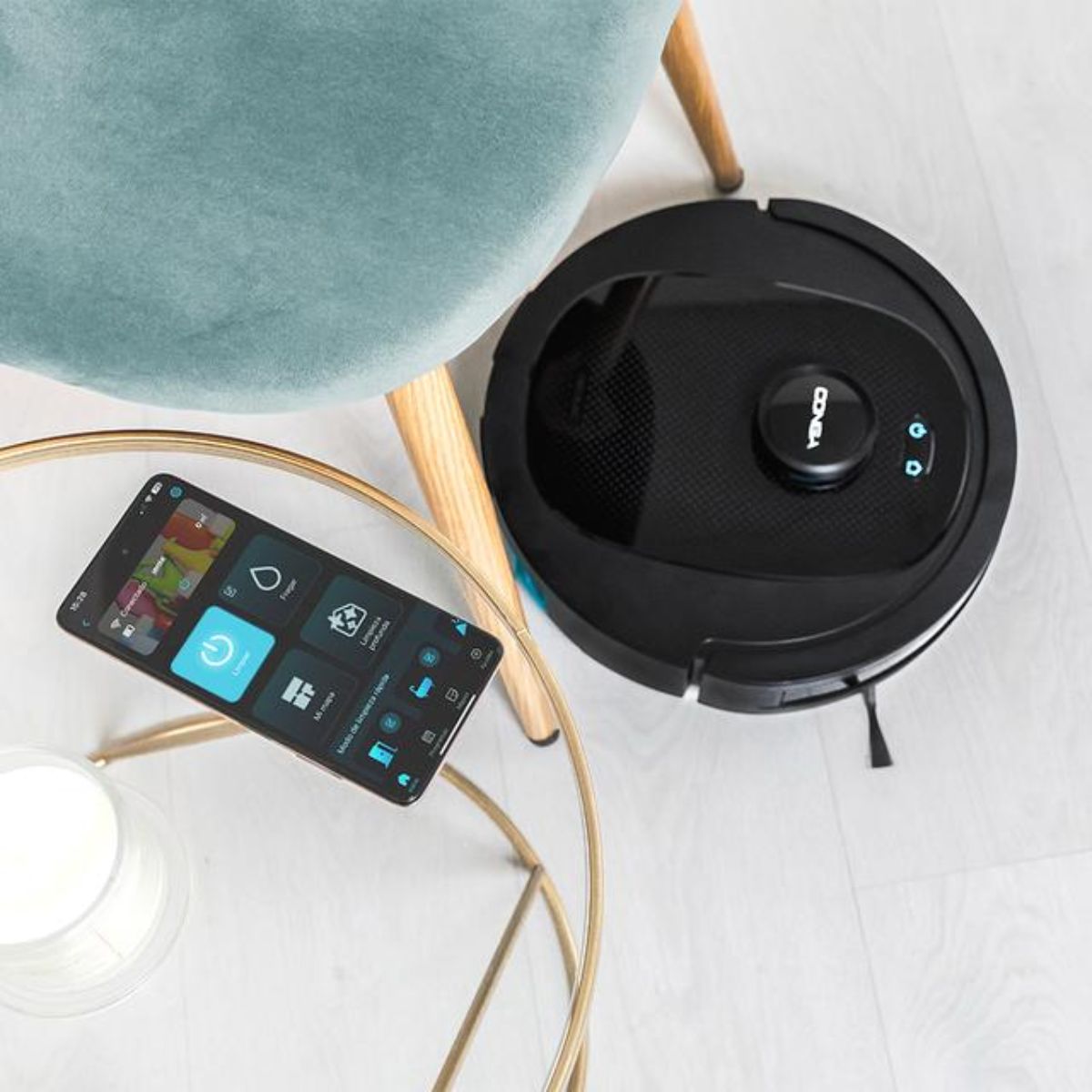 Robot-aspirador-Cecotec-Conga-8290-Immortal-Ultra-Power-Genesis-4-en-1-Wifi-con-App-negro-app