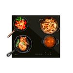 Placa-vitroceramica-Cecotec-Bolero-Squad-V-4001-4-fuegos-9-niveles-6000W-negro-58-cm
