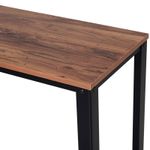 Recibidor Koy Homcom con estante inferior marrón/negro 80x101x35 cm