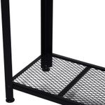 Recibidor Koy Homcom con estante inferior marrón/negro 80x101x35 cm