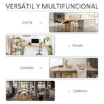 Pack de 2 sillas Elegance Homcom con reposabrazos azul 81x59,5x56,5 cm