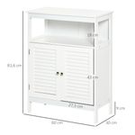 Mueble auxiliar Niebla Kleankin armario + estante blanco 81,6x60x30 cm