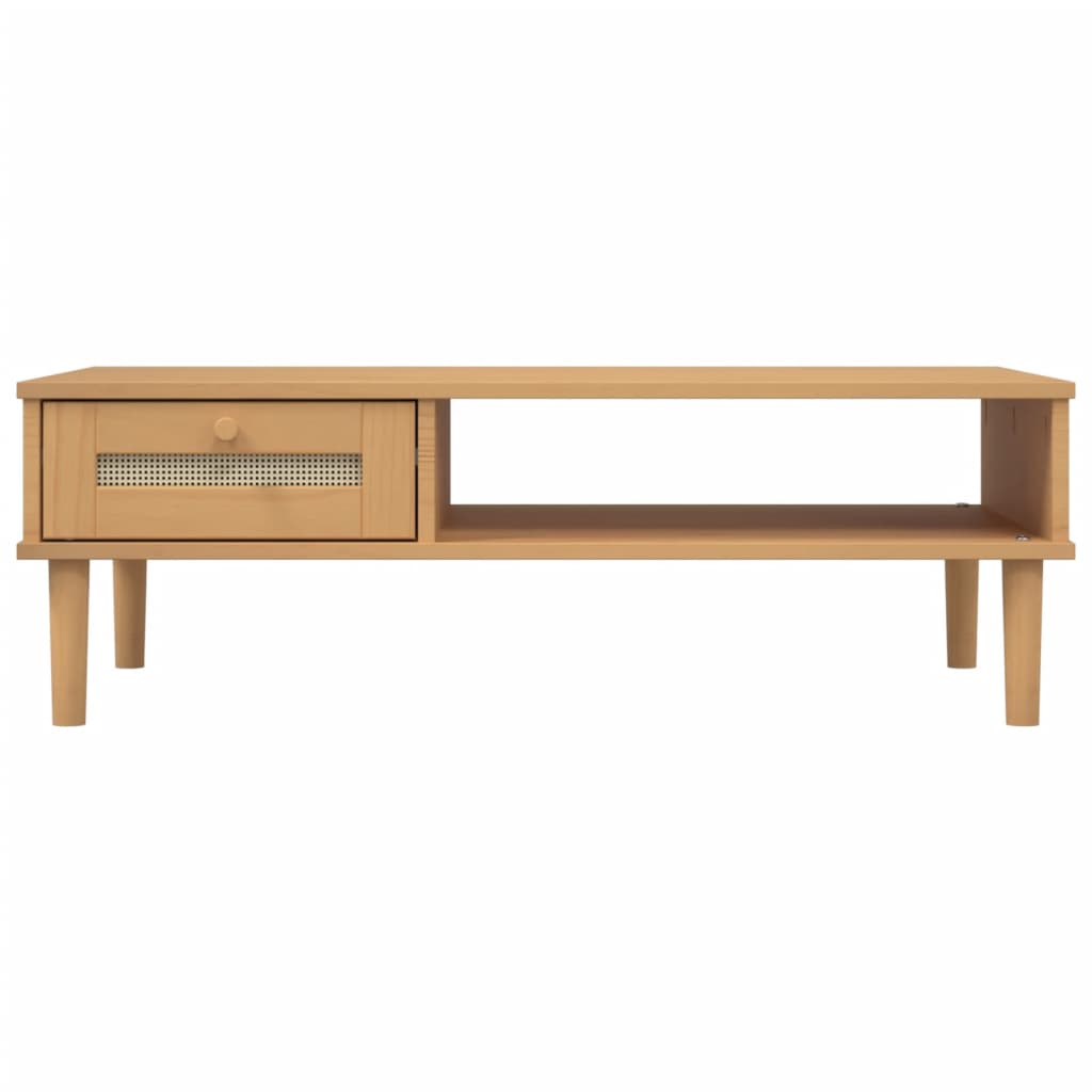 Mesa de centro Senja 1 cajón + 1 hueco natural 33x100x55 cm 5