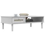 Mesa de centro Senja 1 cajón + 1 hueco blanco 33x100x55 cm 3