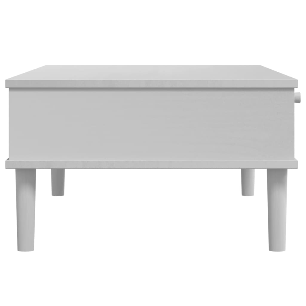 Mesa de centro Senja 1 cajón + 1 hueco blanco 33x100x55 cm 7