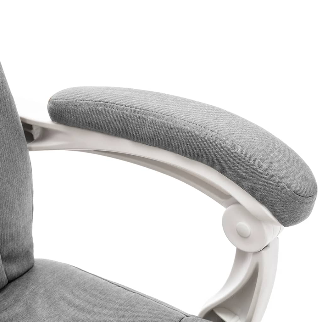 Silla de oficina Ahissa función masaje reclinable gris 112-121x60x64 cm