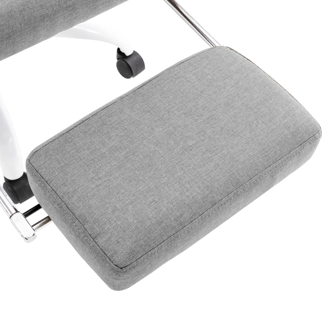 Silla de oficina Ahissa función masaje reclinable gris 112-121x60x64 cm