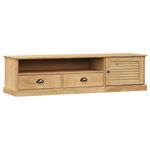 Mueble bajo de TV Vigo 2 cajones + 1 puerta natural 40x156x40 cm 2