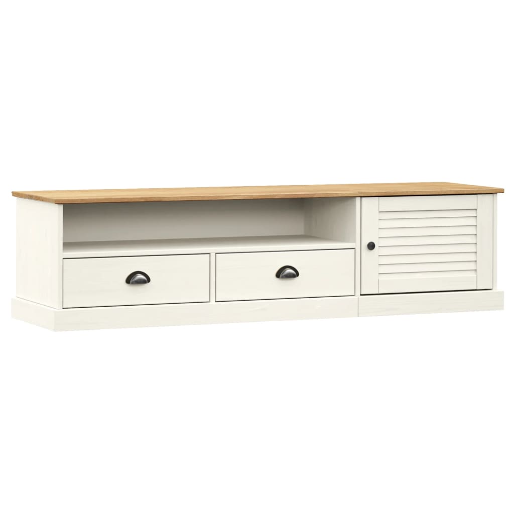 Mueble bajo de TV Vigo 2 cajones + 1 puerta blanco 40x156x40 cm 2