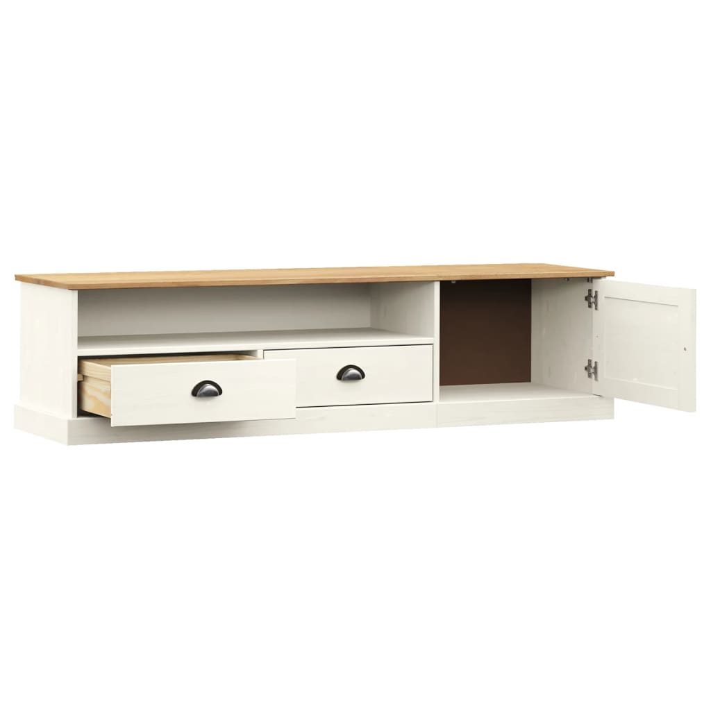 Mueble bajo de TV Vigo 2 cajones + 1 puerta blanco 40x156x40 cm 4