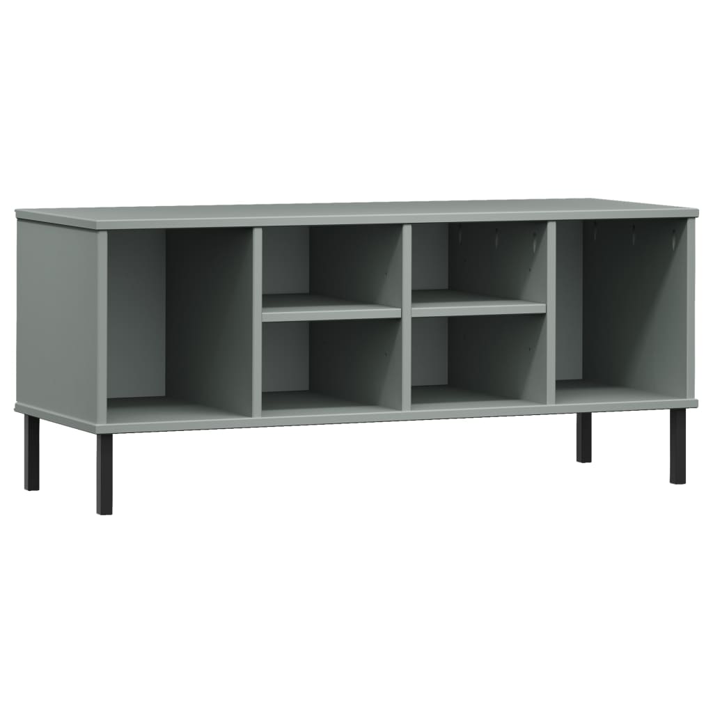 Zapatero Oslo 6 compartimentos madera gris 45x106x35 cm