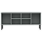 Zapatero Oslo 6 compartimentos madera gris 45x106x35 cm