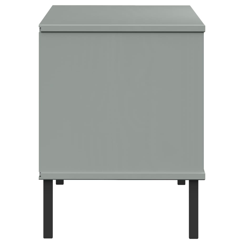 Zapatero Oslo 6 compartimentos madera gris 45x106x35 cm