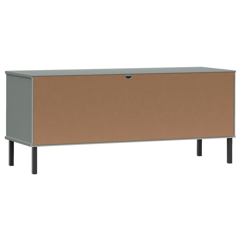 Zapatero Oslo 6 compartimentos madera gris 45x106x35 cm