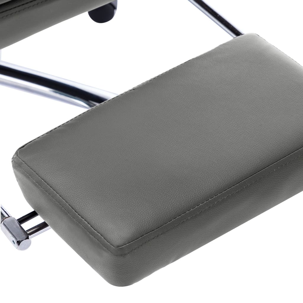 Silla de oficina Linna con reposapiés reclinable antracita 113-120x64x68 cm