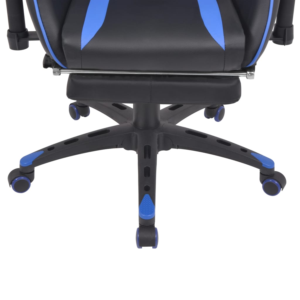 Silla de oficina Race altura regulable reclinable azul 126-136x70x71 cm