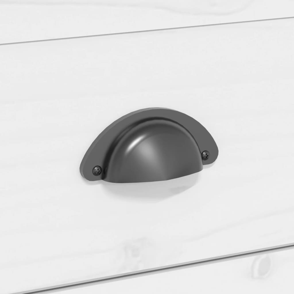 Mesa de centro Bodo 1 cajón blanco/marrón 46x100x55 cm 7