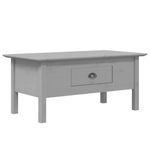 Mesa de centro Bodo 1 cajón gris 46x100x55 cm 2
