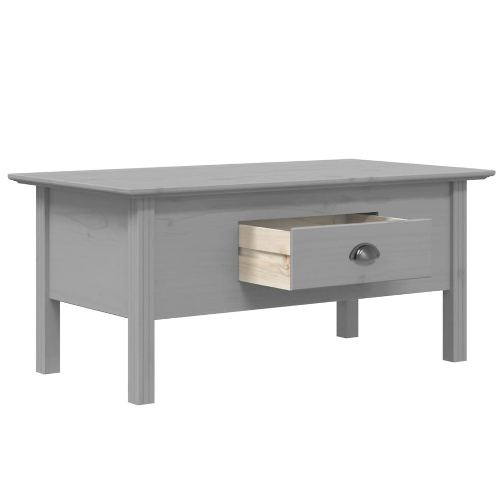 Mesa de centro Bodo 1 cajón gris 46x100x55 cm 4