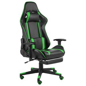 Silla gaming Power con reposapiés inclinable 123-133x68x69 cm