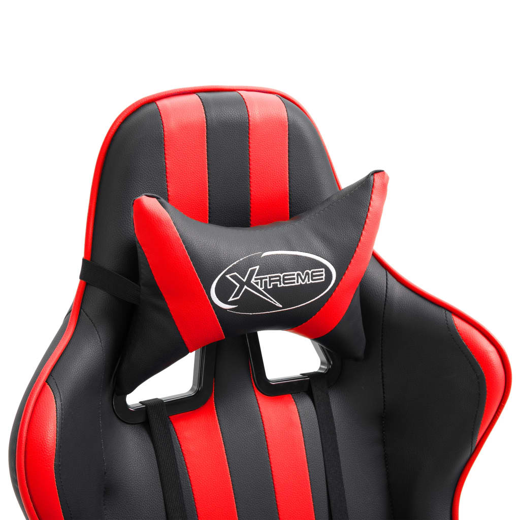 Silla gaming Volutha con reposabrazos reclinable rojo 115-122x61,5x68 cm
