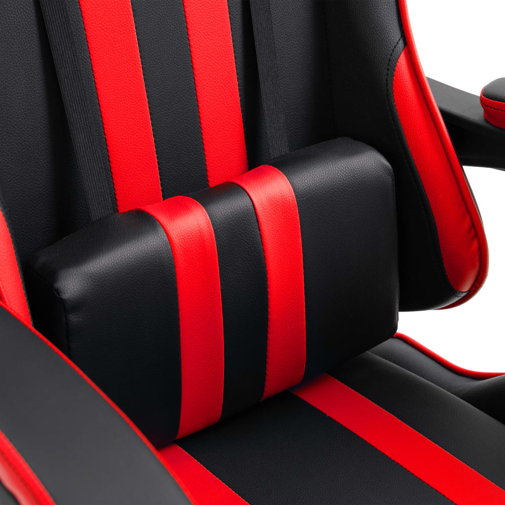 Silla gaming Volutha con reposabrazos reclinable rojo 115-122x61,5x68 cm