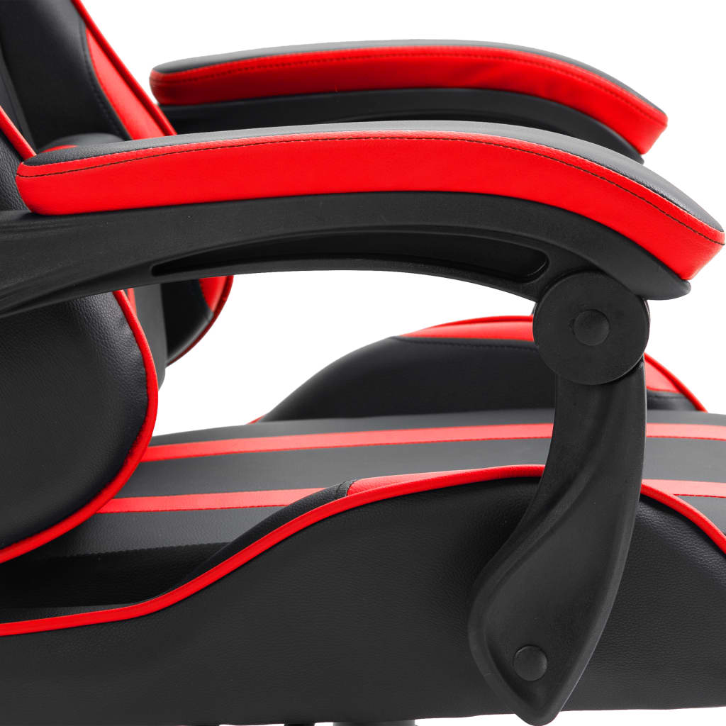 Silla gaming Volutha con reposabrazos reclinable rojo 115-122x61,5x68 cm