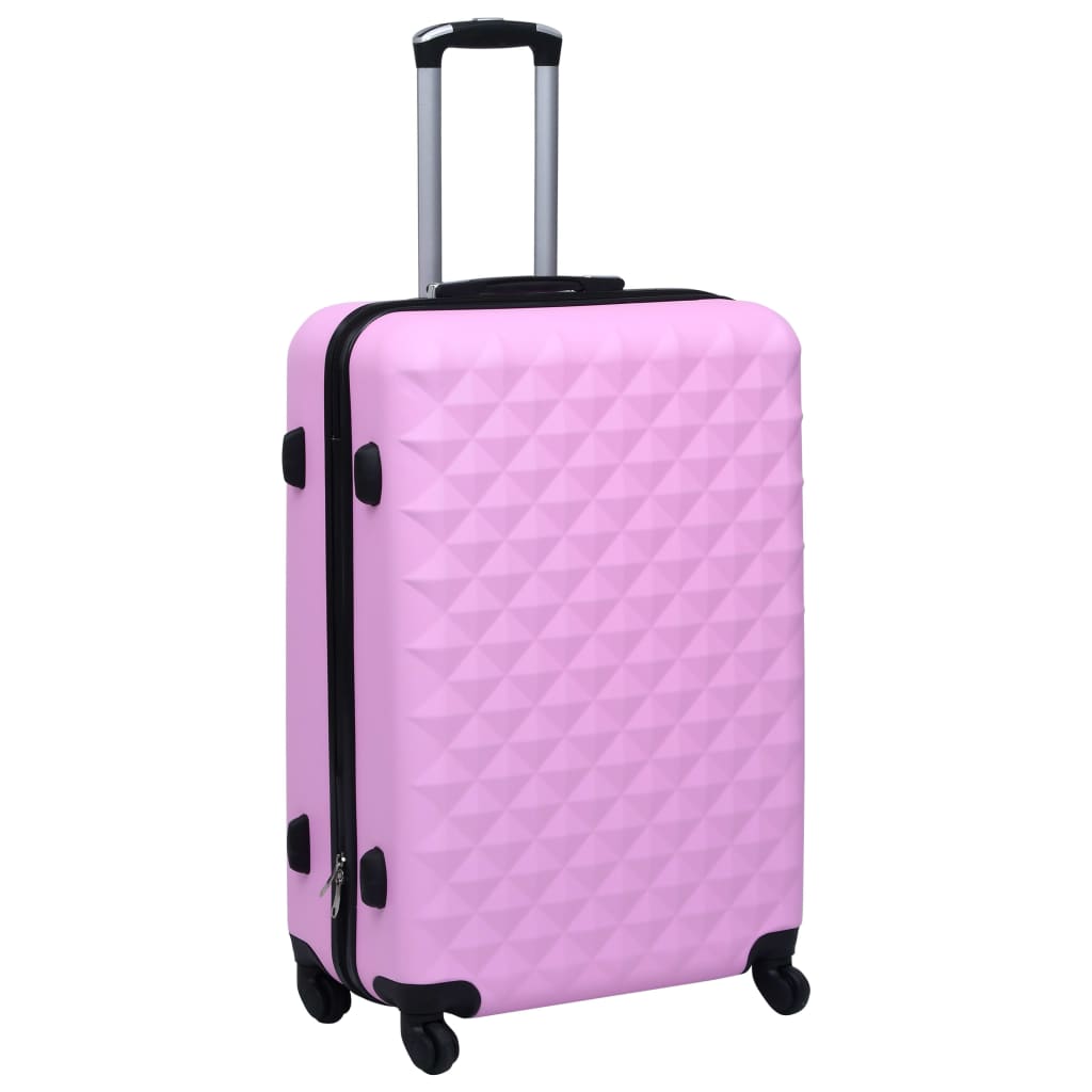 Set de maletas de viaje Riggi 3 piezas S/M/L rosa