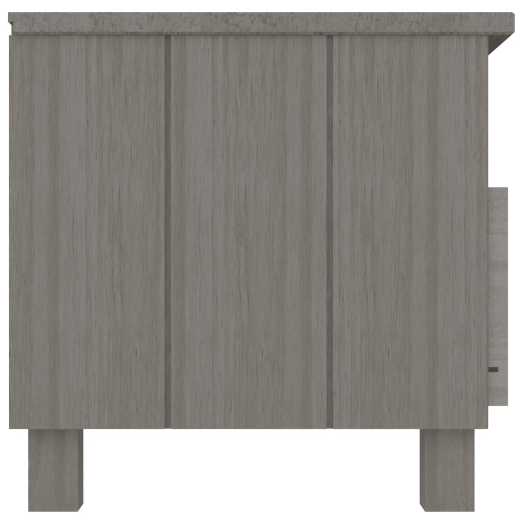Mueble de TV Hamar 2 cajones + 2 compartimentos gris claro 40x106x40 cm