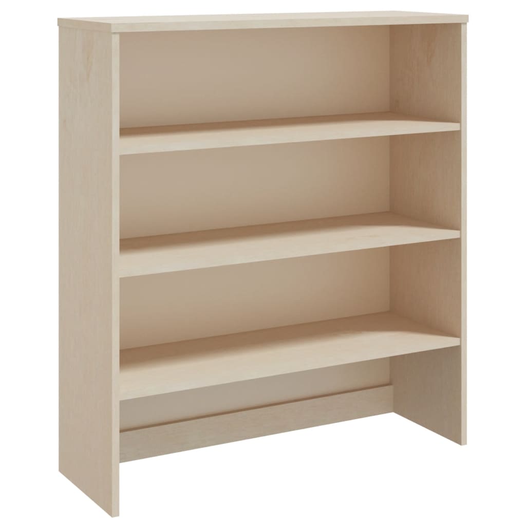 Aparador superior Hamar 3 niveles madera de pino marrón claro 100x90x30 cm