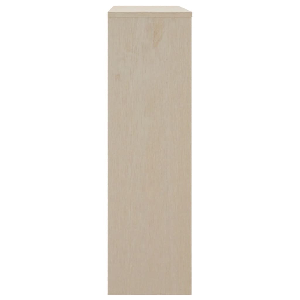 Aparador superior Hamar 3 niveles madera de pino marrón claro 100x90x30 cm